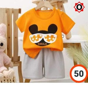 SMILE T-Shirt Set Fit For Summer