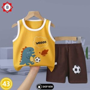 SleevLess T-Shirt Set Fit For Summer