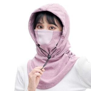 Cycling Hoodie Mask (Pink)